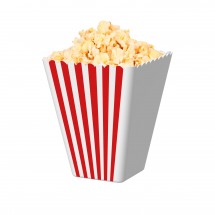Popcornschale Hollywood, mit Streifen